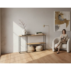 KONSOLA Z DREWNA LITEGO DĄB OLCHA JESION SKD-371